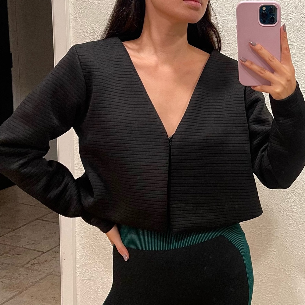 Cropped oversized jacket - Picture 6 of 6